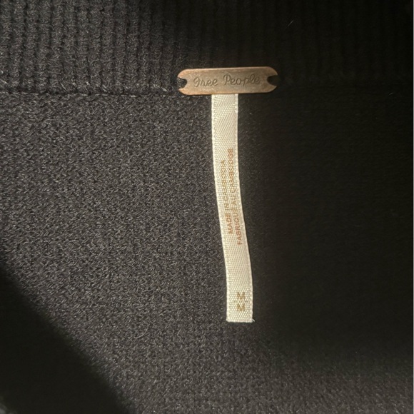 Gently Worn Free People Black Cowl Neck Sweater - Picture 3 of 3